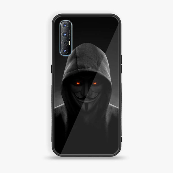 Oppo Reno 3 Pro 5g/Find X2 - Anonymous 2.0 Design 4- Premium Printed Glass soft Bumper shock Proof Case CS-11204