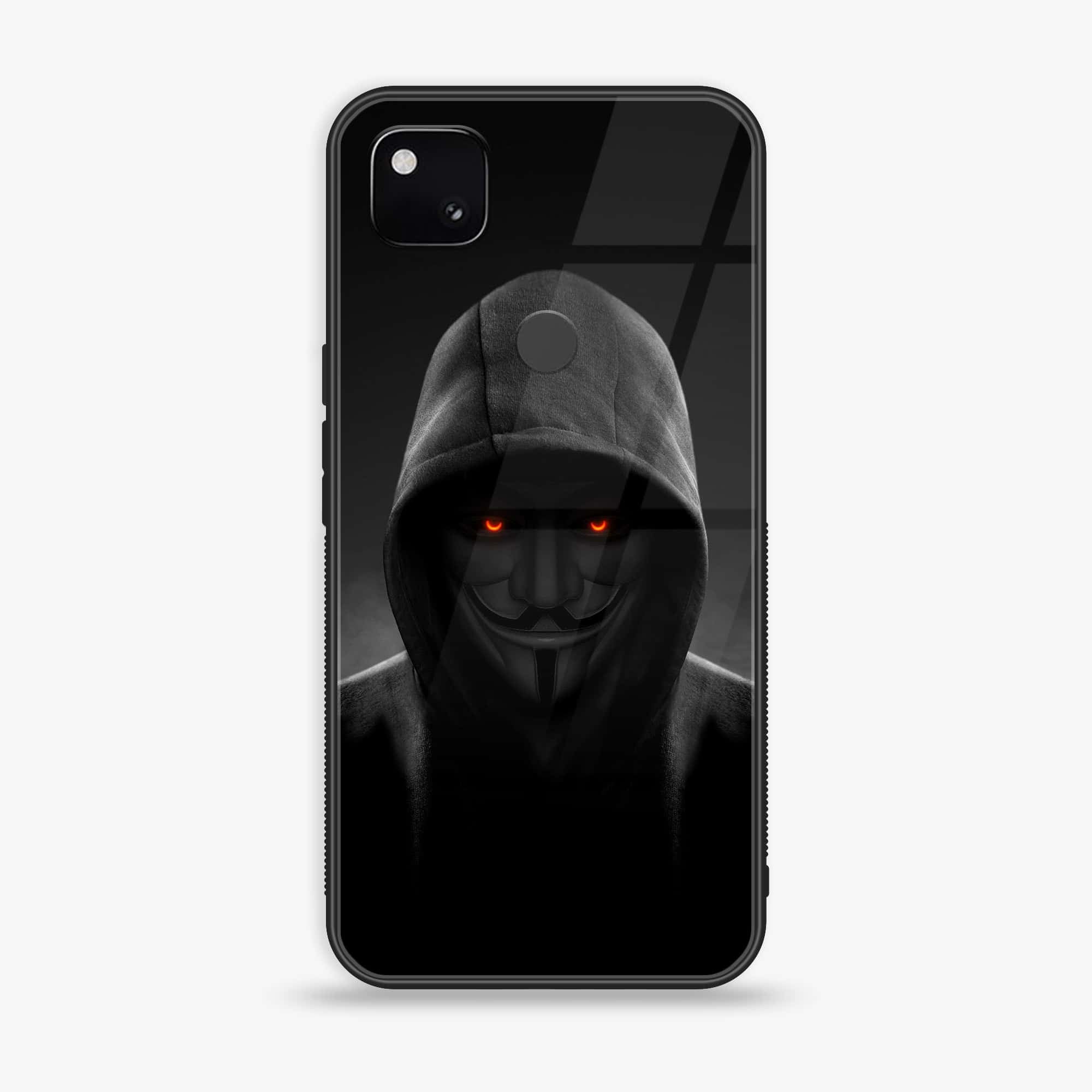 Google Pixel 4A - Anonymous 2.0 Series - Premium Printed Glass soft Bumper shock Proof Case