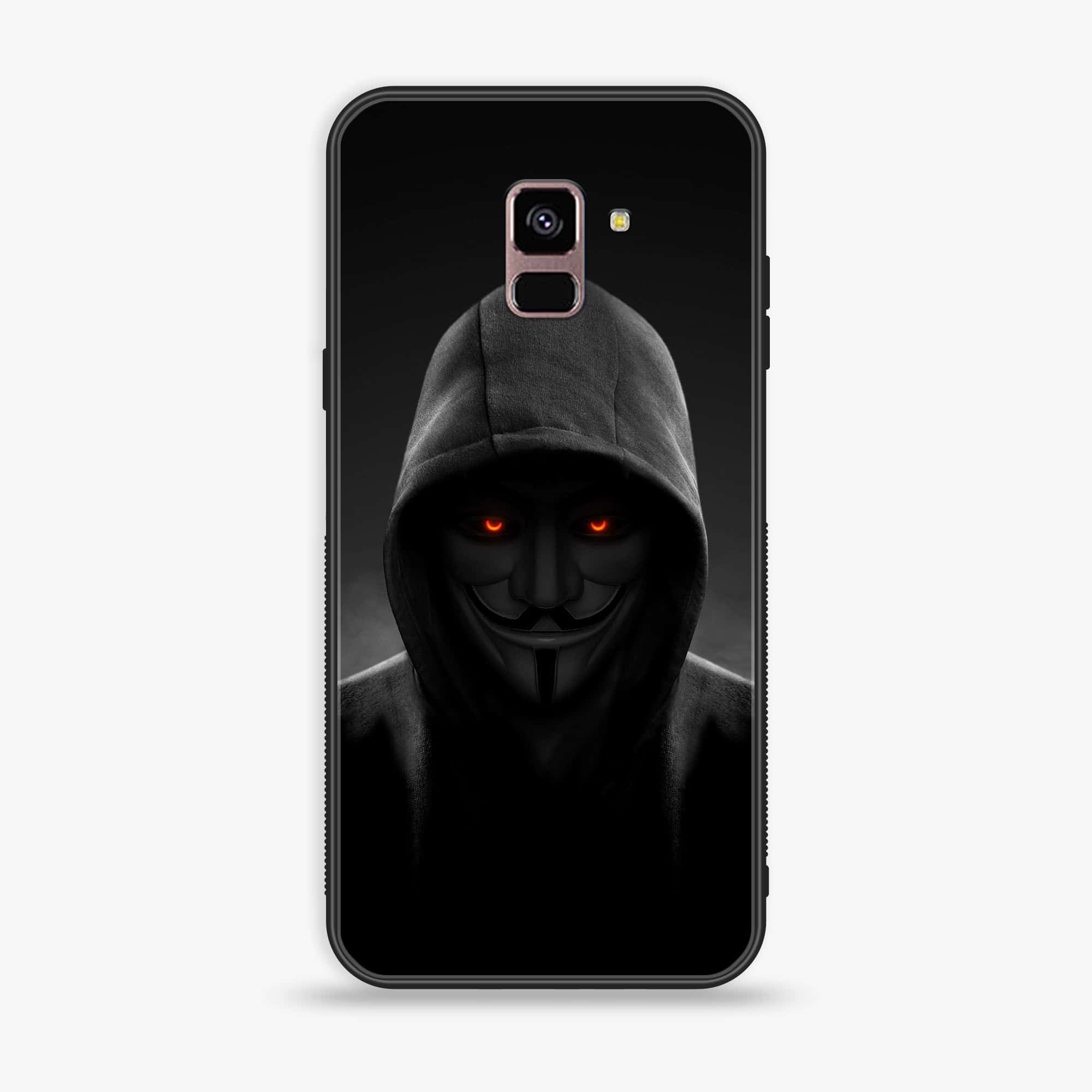 Samsung Galaxy A8+ (2018) - Anonymous 2.0 Series - Premium Printed Glass soft Bumper shock Proof Case