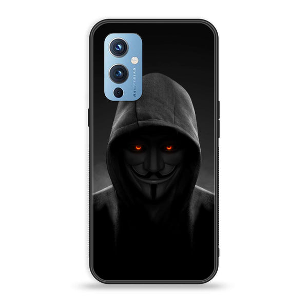 OnePlus 9 - Anonymous 2.0 Design 4- Premium Printed Glass soft Bumper shock Proof Case CS-44697