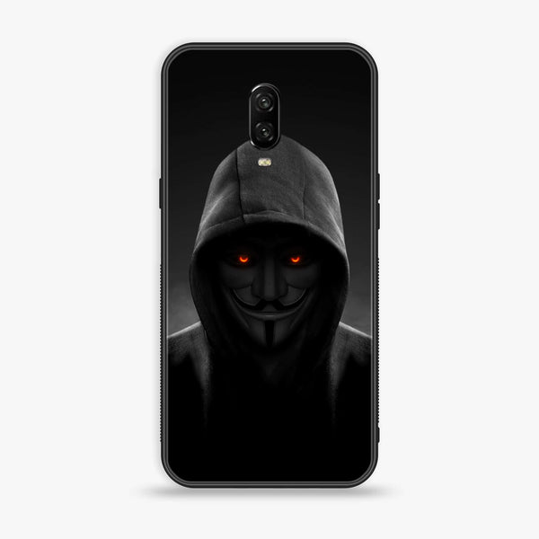 OnePlus 6T - Anonymous 2.0 Design 4 - Premium Printed Glass soft Bumper shock Proof Case CS-19773