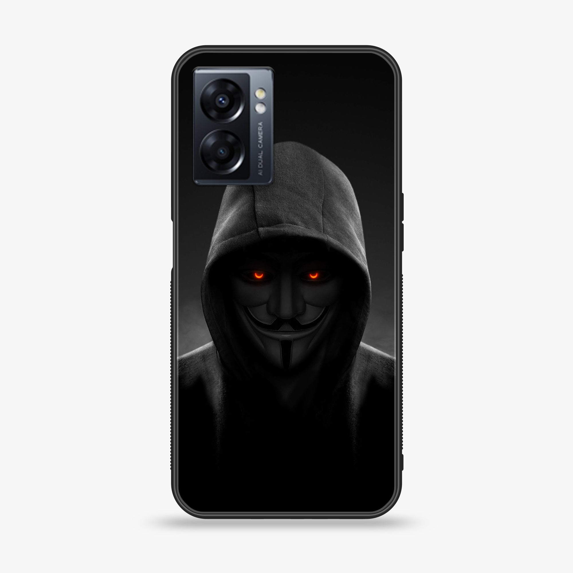Oppo A77 4G - Anonymous 2.0 Series - Premium Metal Printed soft Bumper shock Proof Case