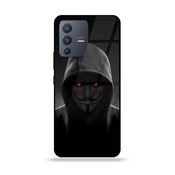 Vivo V23 5G/ S12 - Anonymous 2.0 Design 4 - Premium Printed Glass soft Bumper shock Proof Case CS-35863
