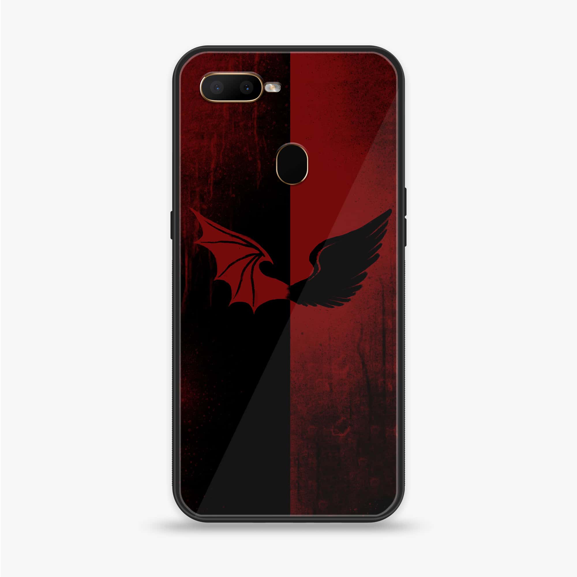 Oppo A12  - Angel Wings 2.0 Series - Premium Printed soft Bumper shock Proof Case