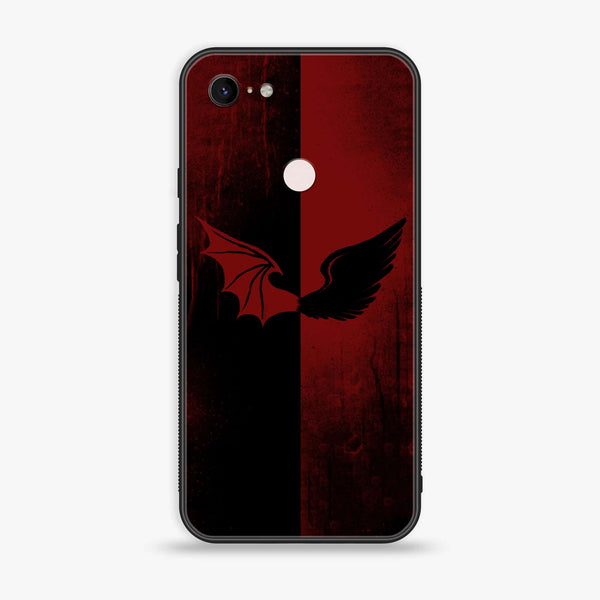 Google Pixel 3 XL- Angel Wings 2.0 Design 6- Premium Printed Glass soft Bumper shock Proof Case CS-11420