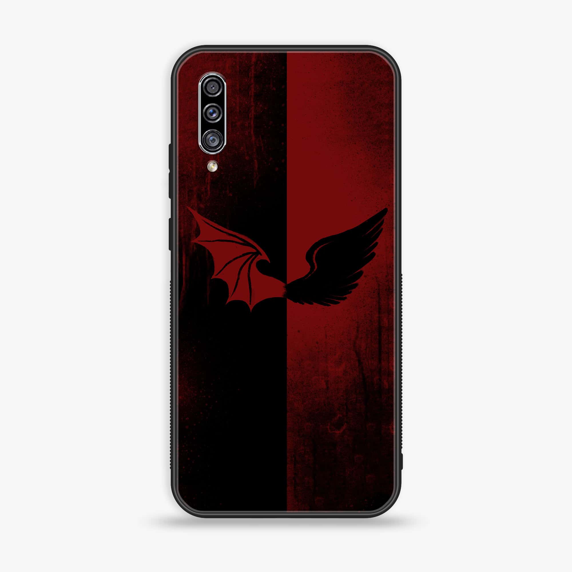 Galaxy A50/ A50s/ A30s - Angel Wings 2.0 Series - Premium Printed Glass soft Bumper shock Proof Case