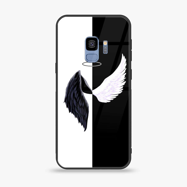 Galaxy S9 - Angel Wings 2.0 Design 5  - Premium Printed Glass soft Bumper shock Proof Case CS-26462