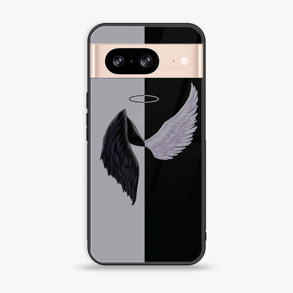 Google Pixel 8 - Angel Wings 2.0 Design 5 - Premium Metal Printed soft Bumper Shock Proof Case CS-41286
