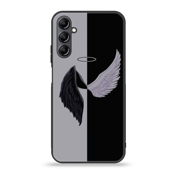 Samsung Galaxy A14 - Angel Wings 2.0 Design 5- Premium Printed Glass soft Bumper shock Proof Case CS-12214