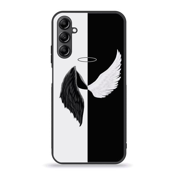Samsung Galaxy A14 - Angel Wings 2.0 Design 5- Premium Printed Glass soft Bumper shock Proof Case CS-34704