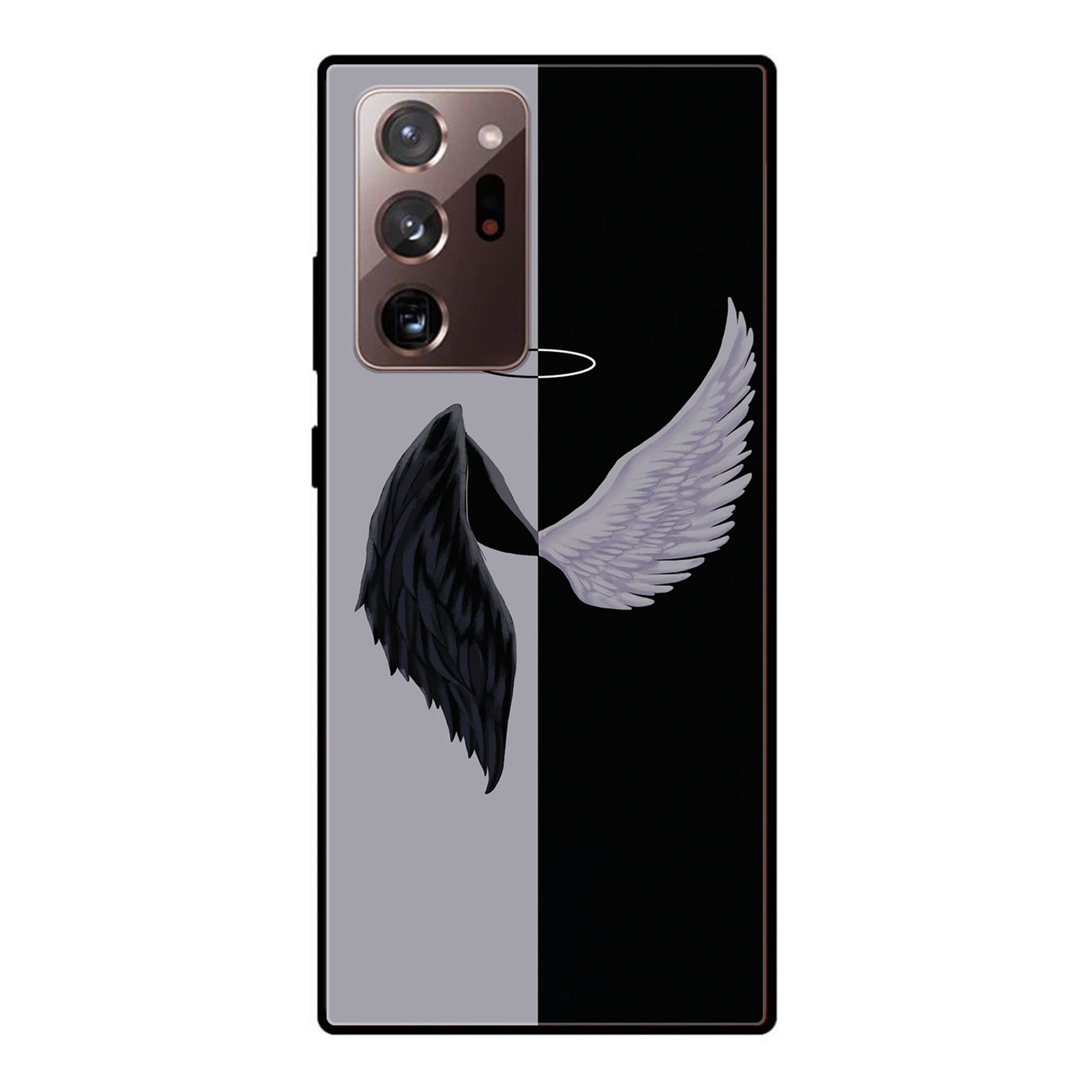 Galaxy Note 20 Ultra - Angel Wings 2.0 Series - Premium Printed Glass soft Bumper shock Proof Case