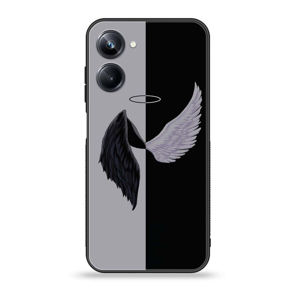 Realme 10 Pro  Angel Wings 2.0 Design 5 Premium Printed Glass soft Bumper shock Proof Case CS-18680