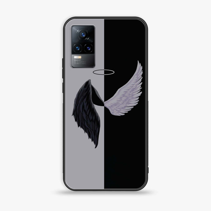 Vivo Y73 2021 - Angel Wings 2.0 Design 5- Premium Printed Glass soft Bumper shock Proof Case CS-43985