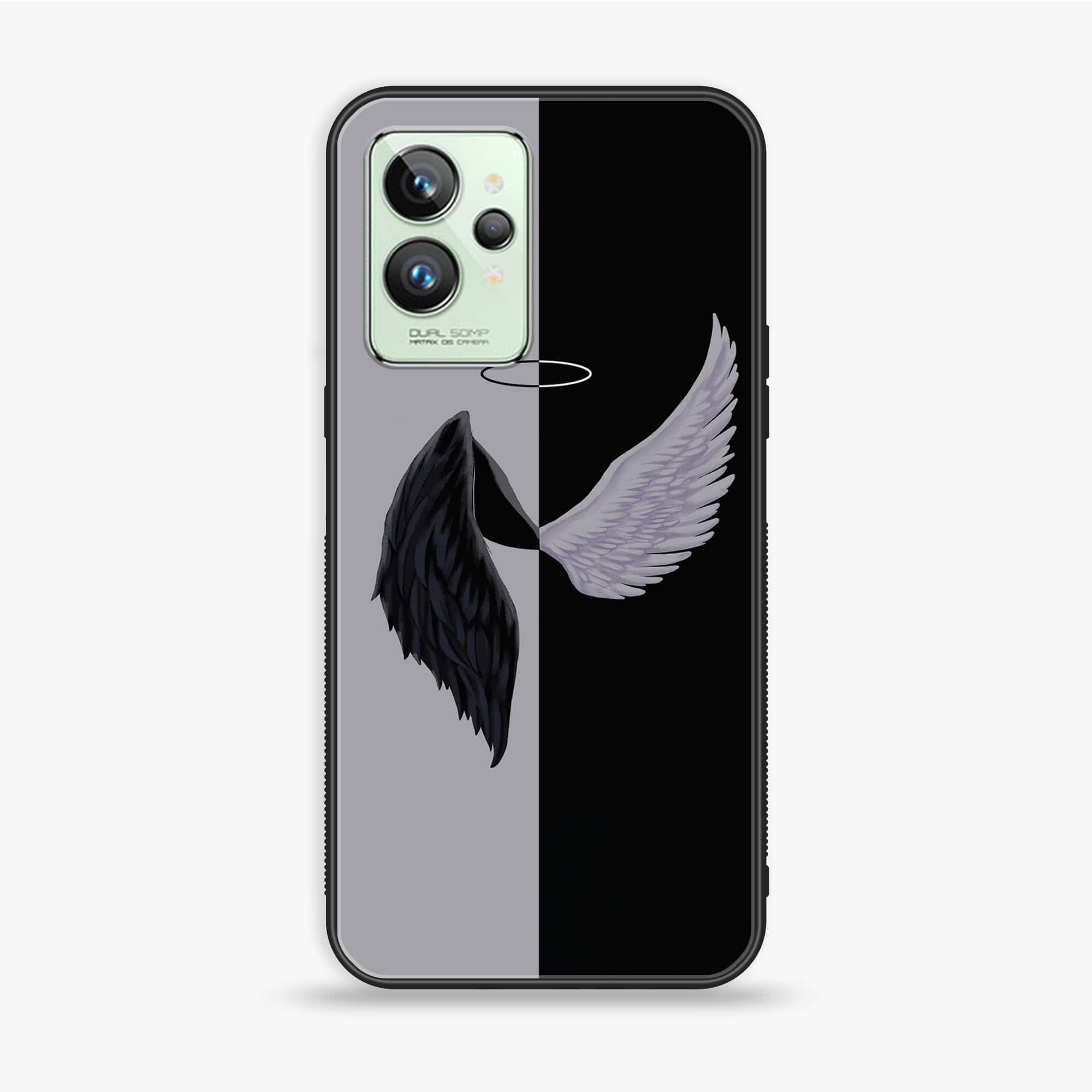 Realme GT 2 Pro - Angel Wings 2.0 Series - Premium Printed Glass soft Bumper shock Proof Case