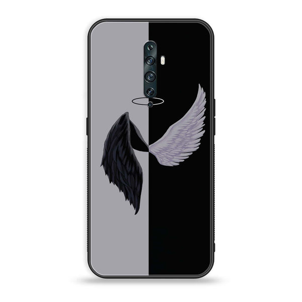 OPPO Reno 2f/ 2z - Angel Wings 2.0 Design 5 - Premium Printed Glass soft Bumper shock Proof Case CS-15637