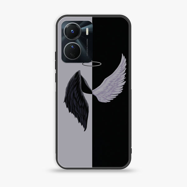 Vivo Y16 - Angel Wings 2.0 Design 5 - Premium Printed Glass soft Bumper shock Proof Case CS-8401