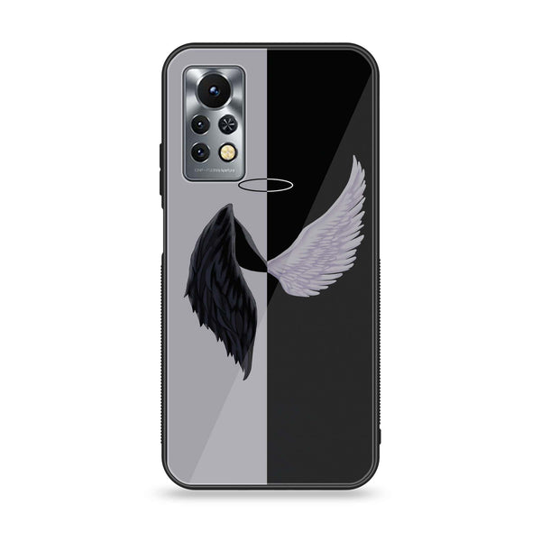 Infinix Note 11s - Angel Wings 2.0 Design 5 - Premium Printed Glass soft Bumper shock Proof Case CS-13982