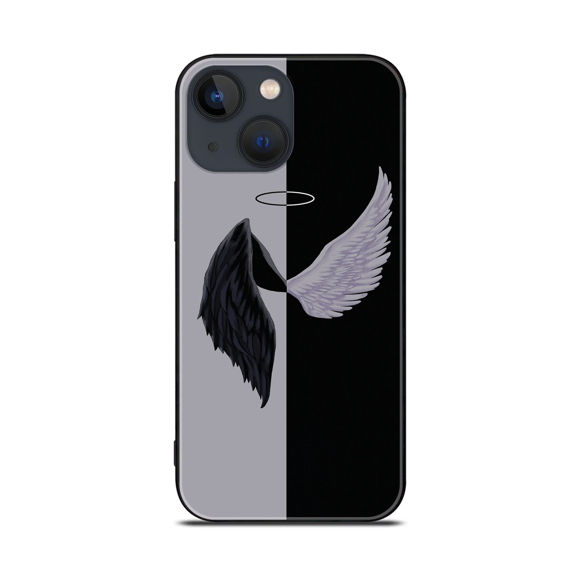iPhone 14 Plus  Angel Wings 2.0 Series - Premium Printed Glass soft Bumper shock Proof Case