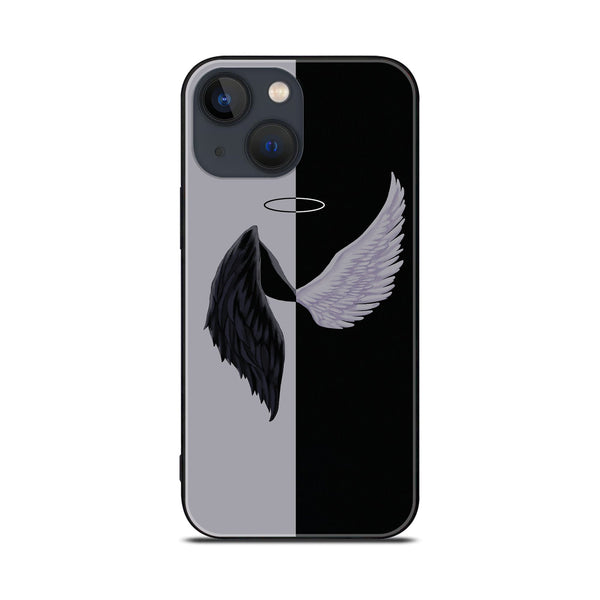 iPhone 14 Plus  Angel Wings 2.0 Design - Premium Printed Glass soft Bumper shock Proof Case CS-18673