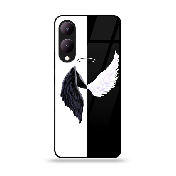 Vivo Y17S - Angel Wings 2.0 Series Design 5 - Premium Printed Glass soft Bumper shock Proof Case CS-26003