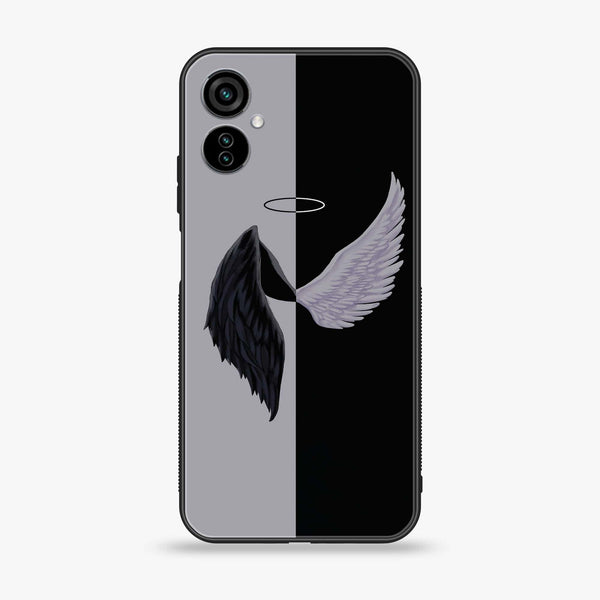 Tecno Spark 9T Angel Wings 2.0  Design 5 Premium Metal Printed soft Bumper shock Proof Case CS-31526