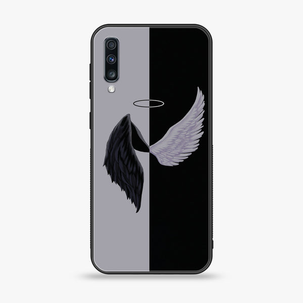 Samsung Galaxy A70 - Angel Wings 2.0  Design 5 - Premium Metal Printed soft Bumper shock Proof Case