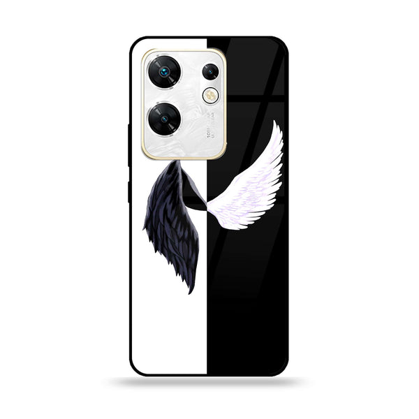 Infinix Zero 30 4G - Angel Wings 2.0 Design 5 - Premium Printed Glass soft Bumper shock Proof Case CS-17820