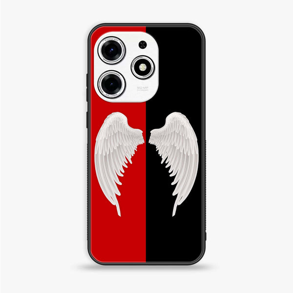 Tecno Spark 10 Pro - Angel Wings 2.0 Design 4 - Premium Printed Glass soft Bumper shock Proof Case CS-14419