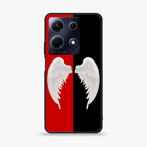 Infinix Note 30 - Angel Wings 2.0 Design 4 - Premium Printed Glass soft Bumper shock Proof Case CS-12853 CS-14487