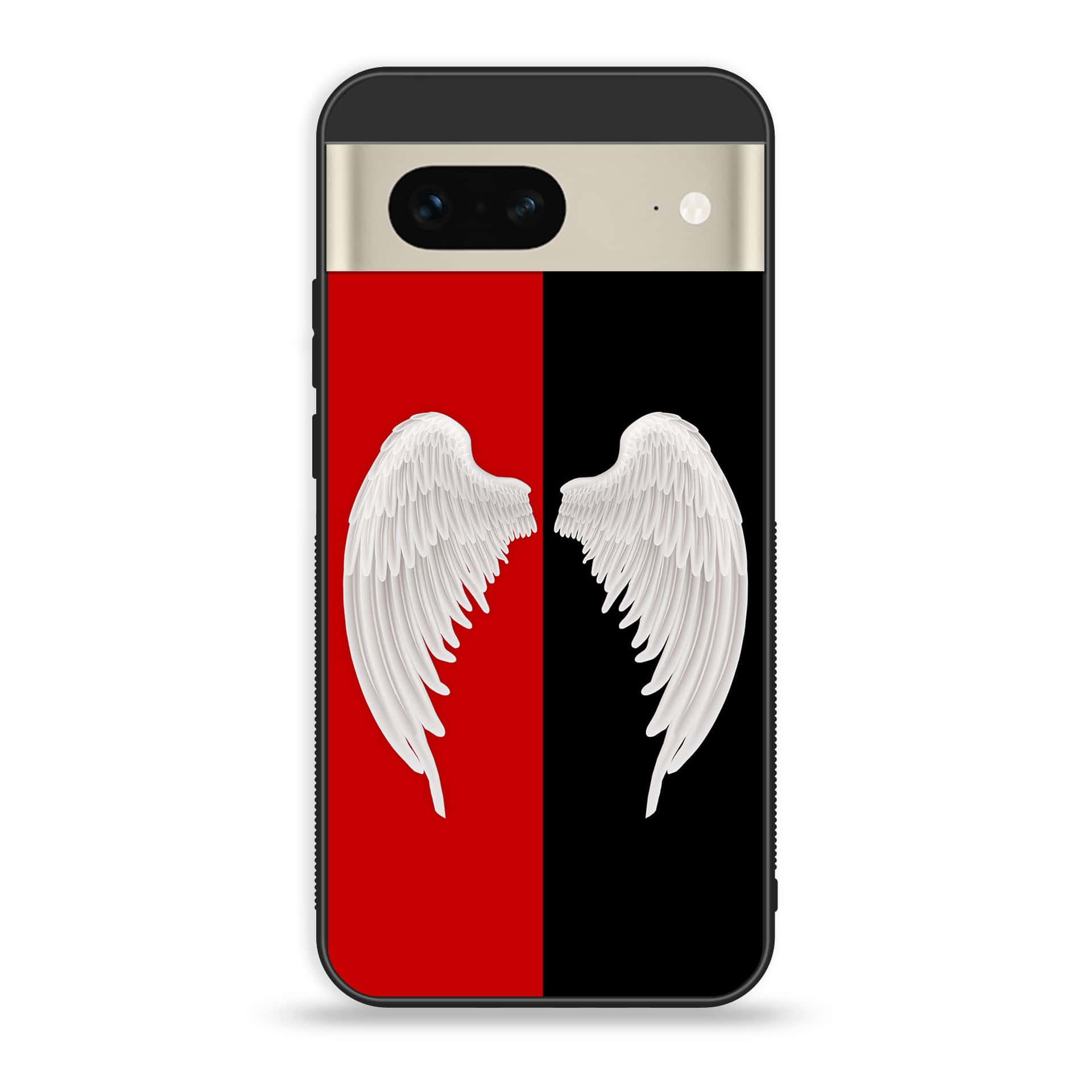 Google Pixel 7a  - Angel Wings 2.0 Series - Premium Printed soft Bumper Shock Proof Case