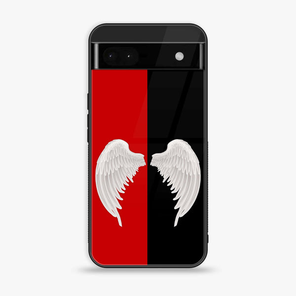 Google Pixel 6A - Angel Wings 2.0 Design 4 - Premium Metal Printed soft Bumper Shock Proof Case CS-35299