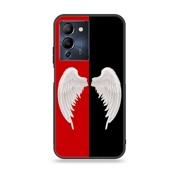 Infinix Note 12 G96 -  Angel Wings 2.0 Design 4 - Premium Printed Glass soft Bumper shock Proof Case CS-8101 CS-24998