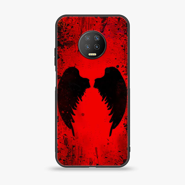 Infinix Note 7 - Angel Wings 2.0 Design 3 - Premium Printed Glass soft Bumper shock Proof Case CS-40971