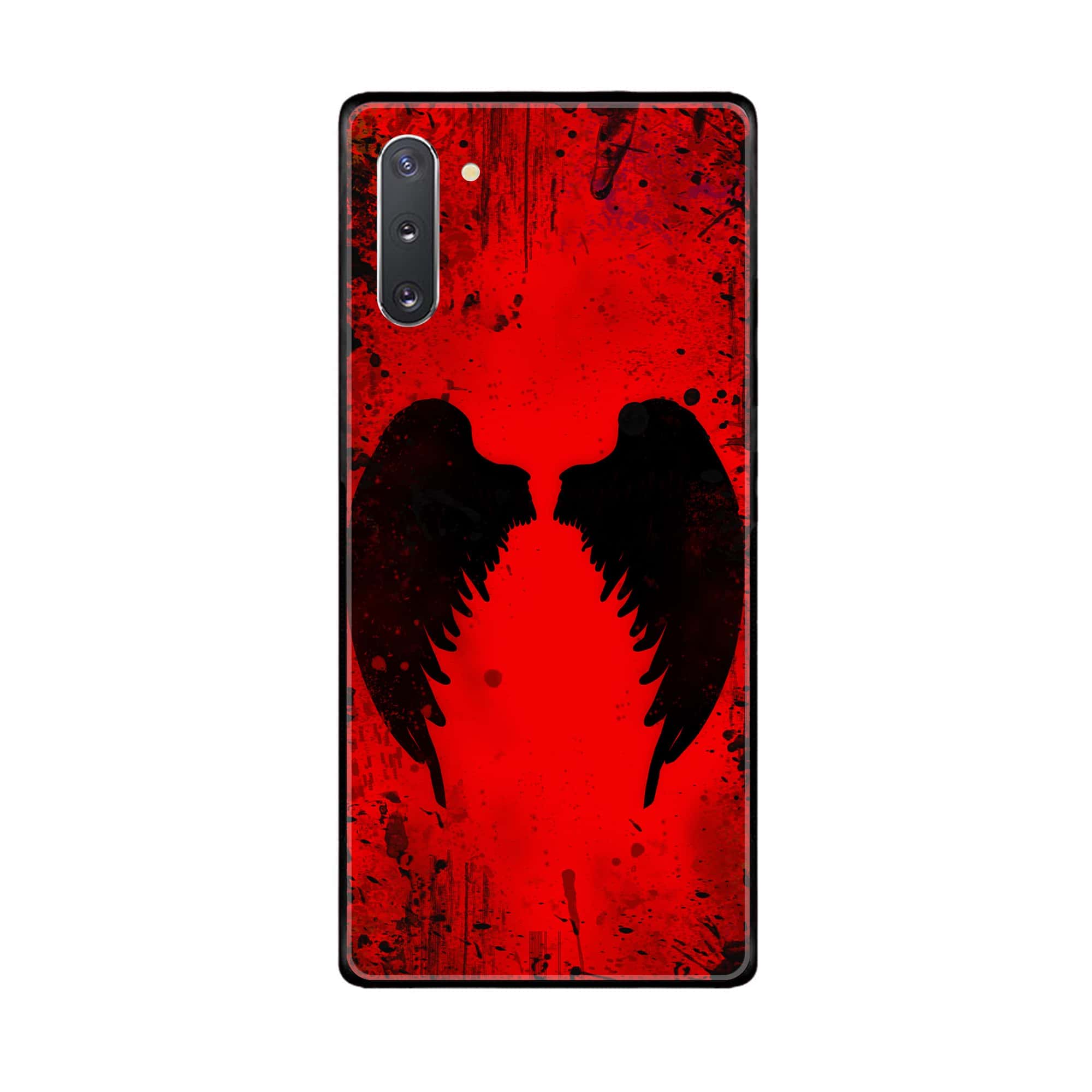 Samsung Galaxy Note 10  Angel Wings 2.0 Series Premium Printed Glass soft Bumper shock Proof Case