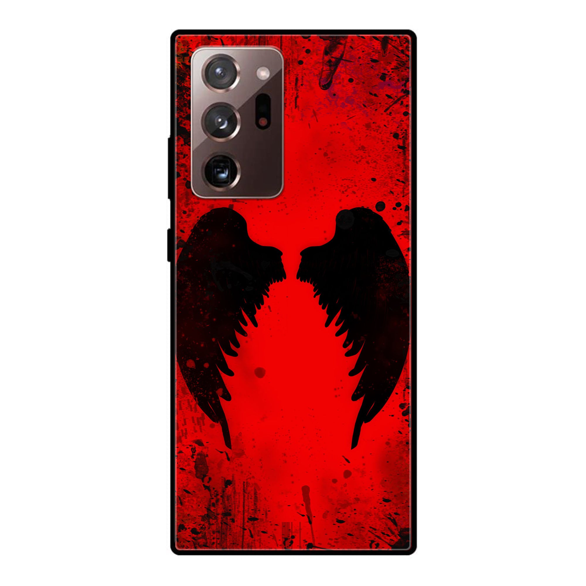 Galaxy Note 20 Ultra - Angel Wings 2.0 Series - Premium Printed Glass soft Bumper shock Proof Case
