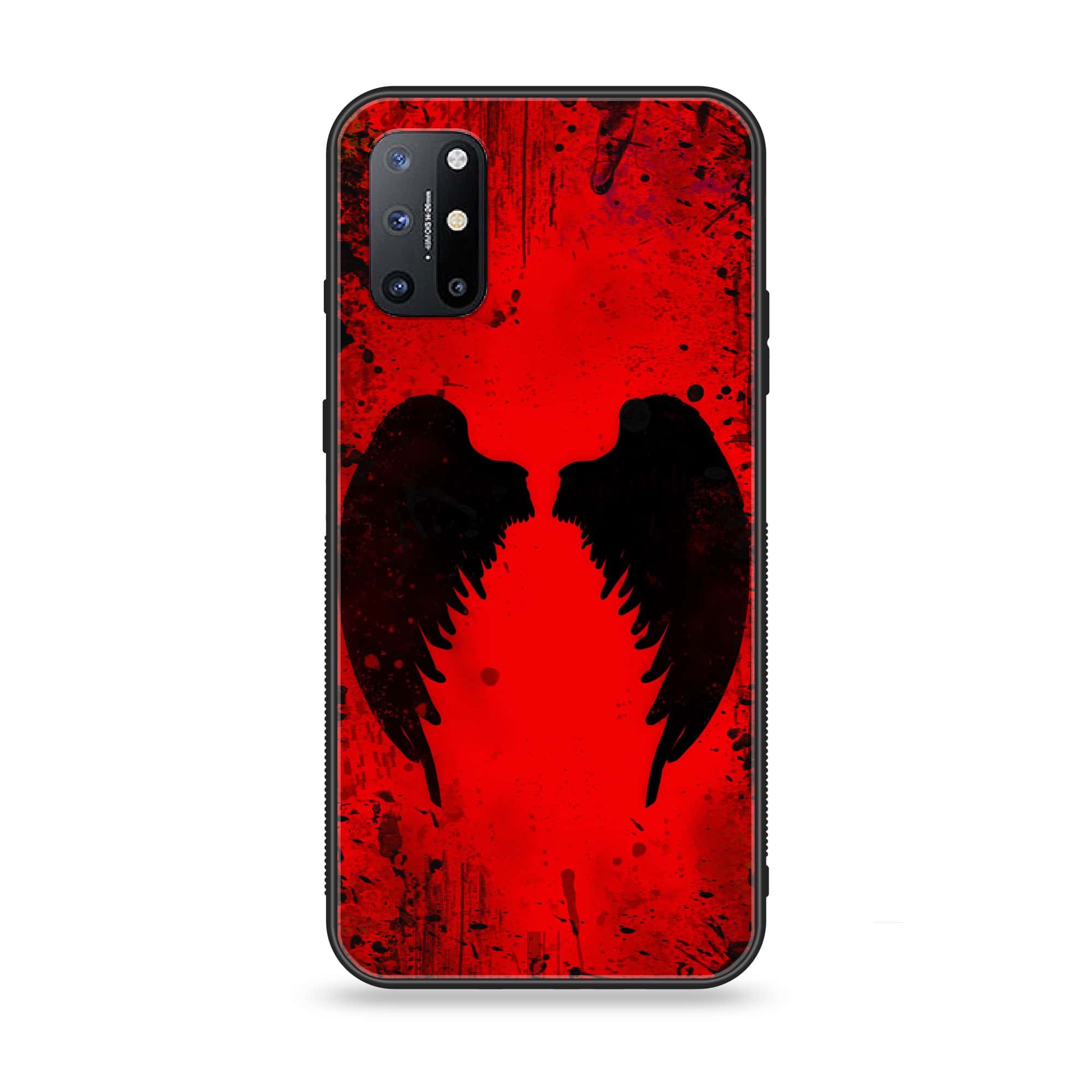OnePlus 8T - Angel Wings 2.0 Series - Premium Printed Glass soft Bumper shock Proof Case