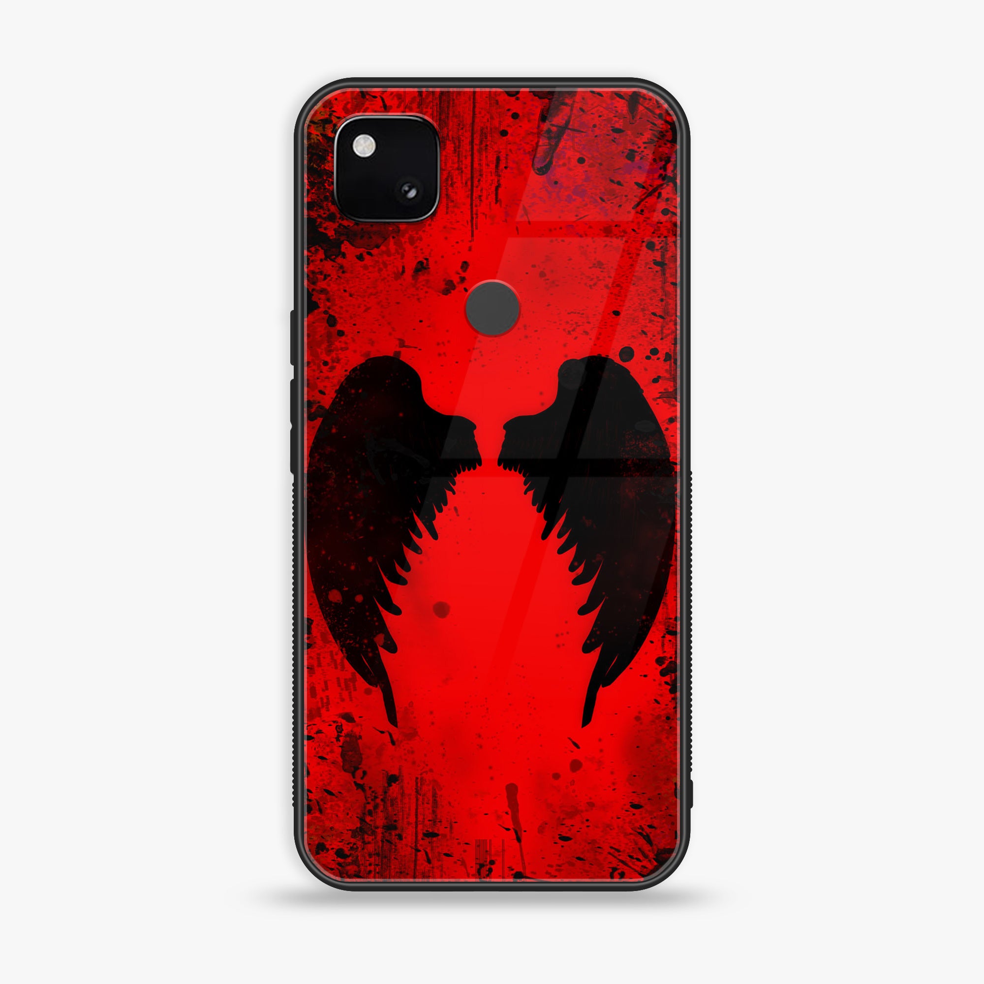 Google Pixel 4A 4G - Angel Wings 2.0 Series - Premium Metal Printed soft Bumper Shock Proof Case