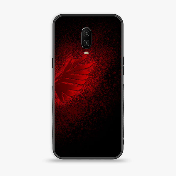 OnePlus 6T - Angel Wings 2.0 Design 2- Premium Printed Glass soft Bumper shock Proof Case CS-11376