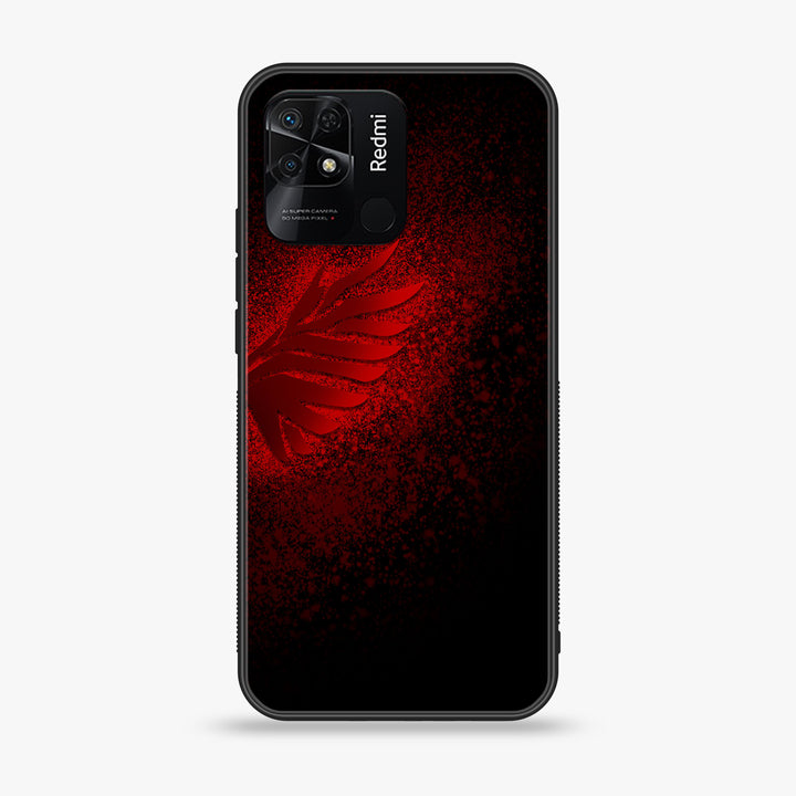 Xiaomi Redmi 10C -Angel Wings 2.0 Design 2- Premium Printed Glass soft Bumper shock Proof Case CS-47207