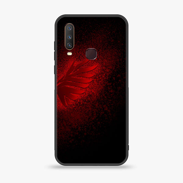 Vivo Y15 - Angel Wings Design 2 - Premium Printed Glass soft Bumper shock Proof Case CS-43644