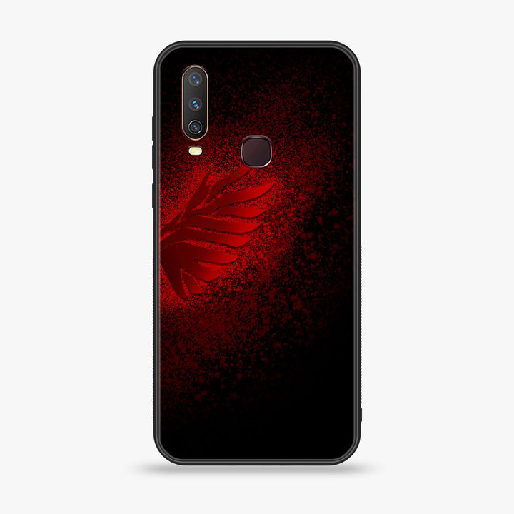 Vivo Y15 - Angel Wings Design 2 - Premium Printed Glass soft Bumper shock Proof Case CS-43644