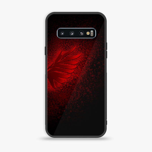 Samsung Galaxy S10 - Angel Wings 2.0 Design 2- Premium Printed Glass soft Bumper shock Proof Case CS-27800