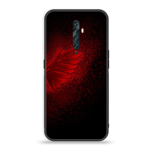 OPPO Reno 2f - Angel Wings 2.0 Design 2 - Premium Printed Glass soft Bumper shock Proof Case CS-18074