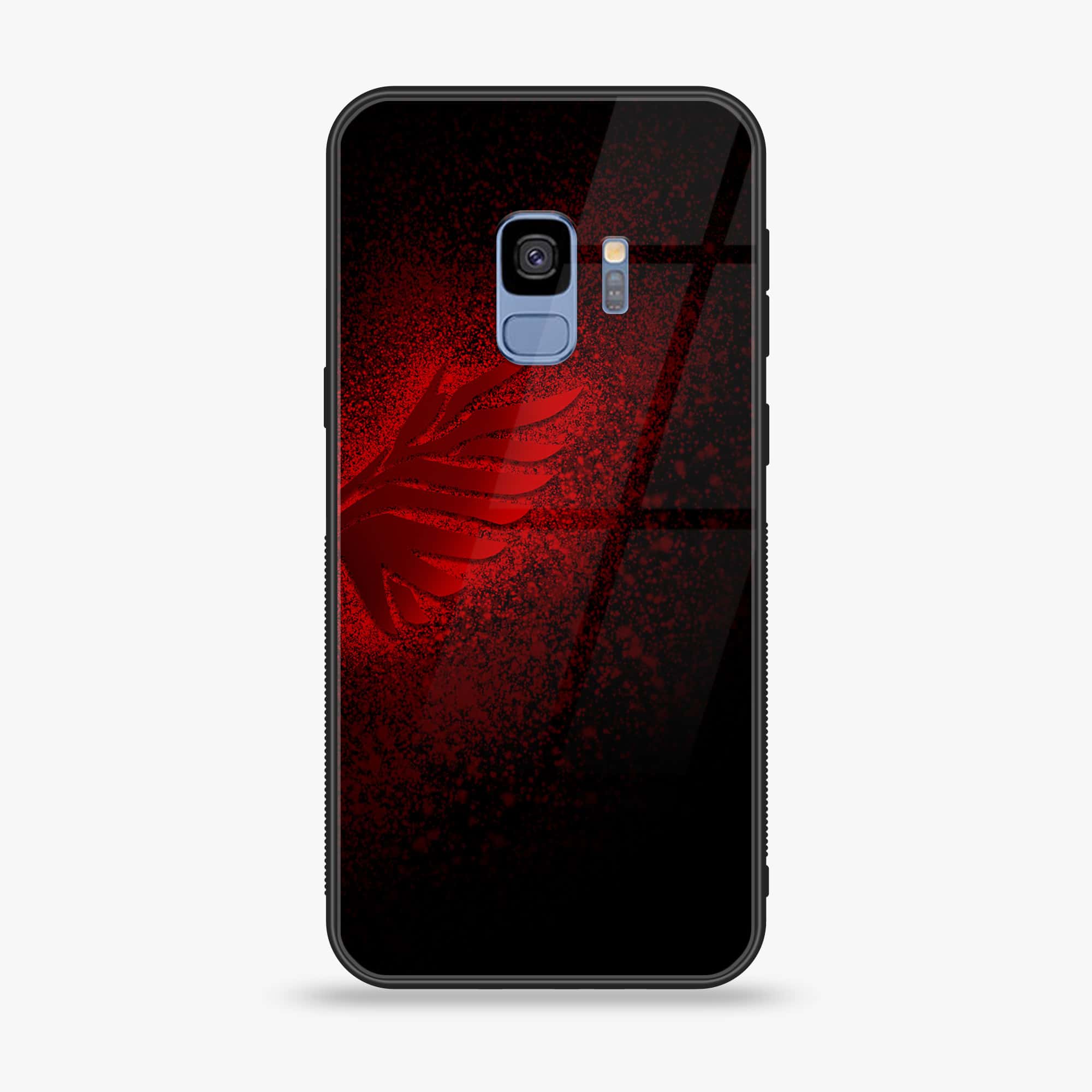 Galaxy S9 - Angel Wings 2.0 Series - Premium Printed Glass soft Bumper shock Proof Case