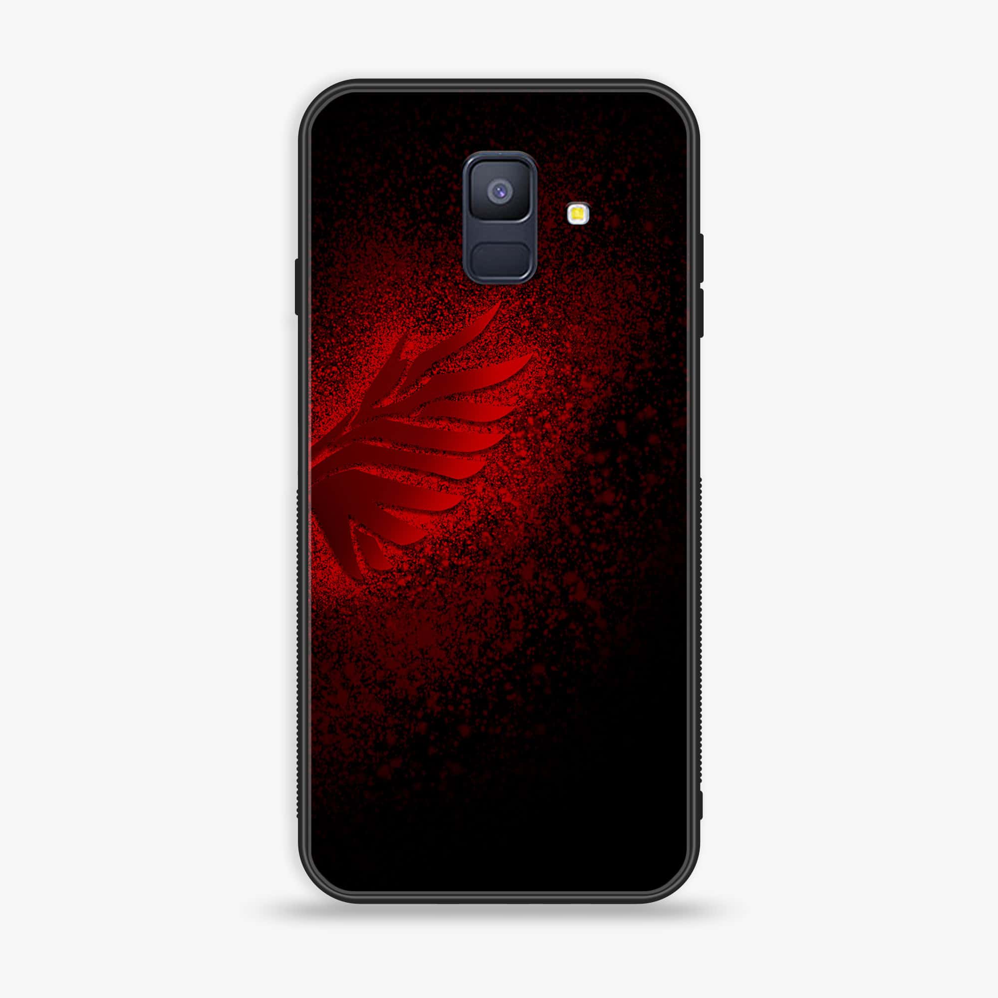 Samsung Galaxy A6 (2018) - Angel Wings 2.0 Series - Premium Printed Glass soft Bumper shock Proof Case