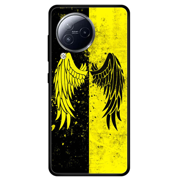 XIAOMI CIVI 3 - Angel Wings 2.0 Series - Premium Printed Glass soft Bumper shock Proof Case