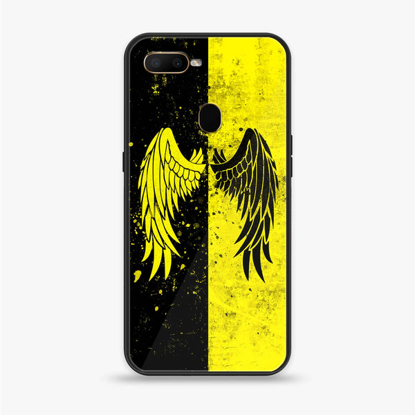 OPPO A5s - Angel Wings 2.0 Series - Premium Printed Glass soft Bumper shock Proof Case