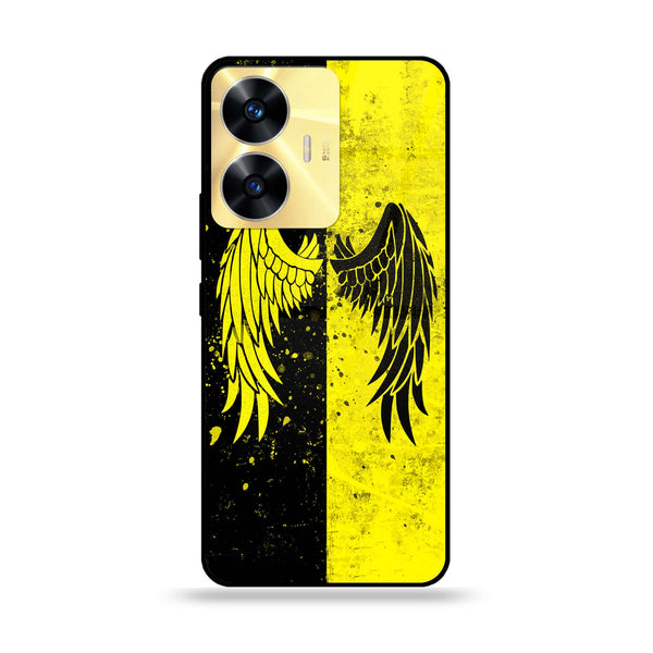 Realme C55 - Angel Wings 2.0 Series - Premium Printed Glass soft Bumper shock Proof Case