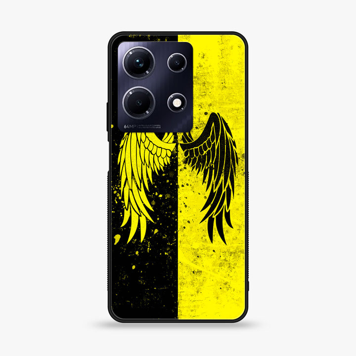 Infinix Note 30 - Angel Wings 2.0 Series Design 1 - Premium Printed Glass soft Bumper shock Proof Case CS-7799  CS-8190