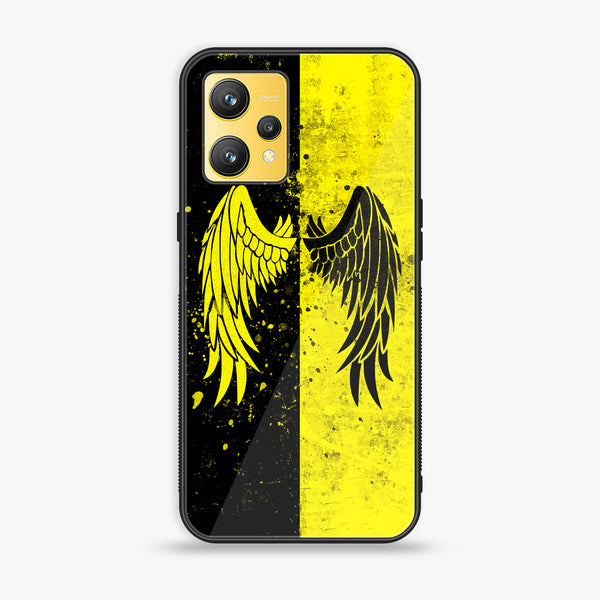 Realme 9 - Angel Wings 2.0 Series - Premium Printed Glass soft Bumper shock Proof Case